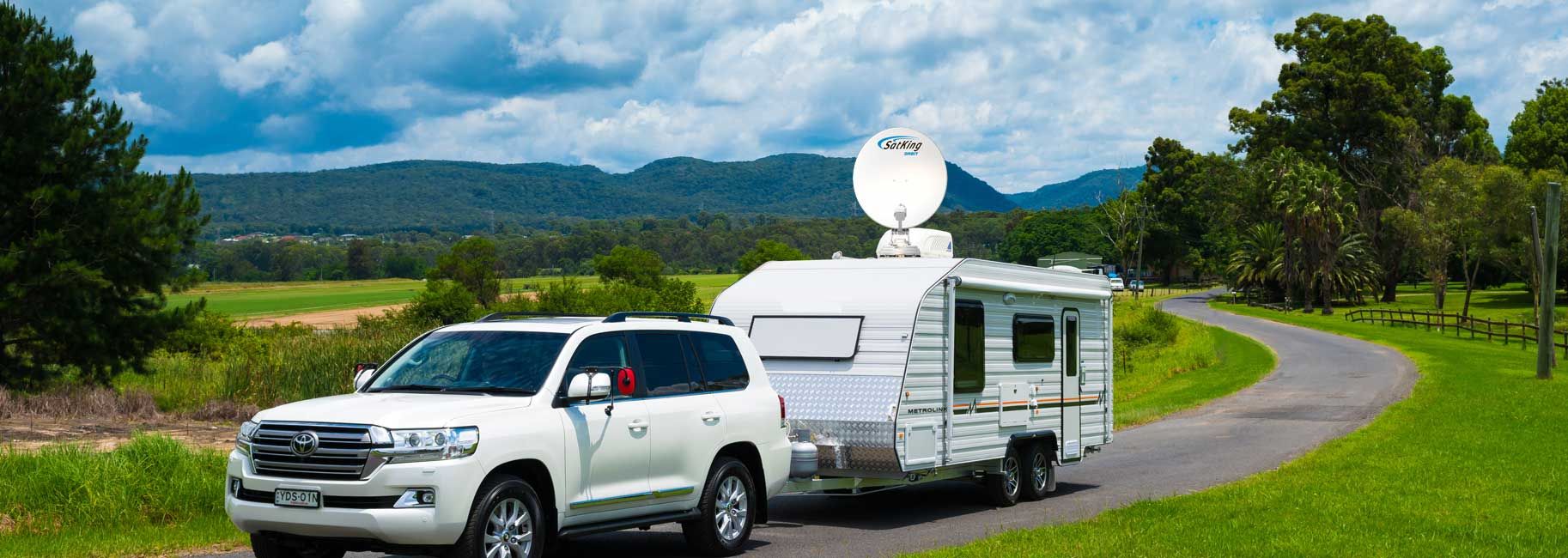 auto satellite dish for caravan Australia